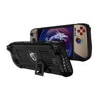 Hzycwgone Case for MSI Claw 8 AI+(2025),TPU Holder Protective Cover for MSI console portable Claw 8 AI+ A2VM 2025,Soft Back Case with Kickstand for MSI Claw 8 AI+ 2025(Black)