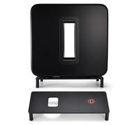 Hzycwgone Stand Mount for Sonos Sub 4 / Sub Gen 3/2 Wireless Subwoofer | SUB 4 / 3 / 2 Carbon Steel Floor Holder, Stable Bracket Base Isolation Feet, Home Decoration , Easy Clean, Heavy Duty, Black