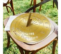 HZYCYYFC Personalized 50th Anniversary Sundial Gifts for Couples, Custom Sundial Wedding Gifts,Custom Calibrated Metal Sundial Sign for 30th, 40th, 60th, 70th Anniversary
