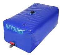 HZYOUMU Water Tank 500L/130G Water Bladder Storage Container Foldable Portable Large Capacity Soft Water Bag Suitable for Outdoor Easy to Carry Out