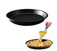 HZYUEKUN 8 Inch Pizza Tray Baking Pan - Round Tin Layer Superior Double Coated Non Stick Moulds Reusable Versatile Straight Sided Fixed Base Baking Cases for Muffins, Bread, Cake