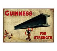 HZYXH Guinness for Strength Tin Sign Vintage Wall Poster Retro Iron Painting Metal Plaque Sheet for Bar Cafe Garage Home Gift Birthday Wedding