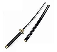 HZYYZH Samurai Ninja Wooden Sword, Anime Black Samurai Roronoa Zoro Cosplay Prop, Teen, Medium, Manual, Hand-powered, Indoor, No batteries required