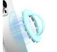 HZZADZXW Silicone Phone Grip for All Cell Phone, Detachable Holder for Hand, Comfy Removable Loop Grip, Soft Phone Loop, Back of Phone, Light Blue