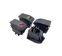 HZZGMANCAJ 1pc RED Modified car trailer The yacht switch Switch button boat become warped board 12 v24v HZZGMANCAJ