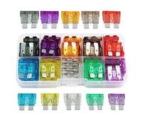 HZZXCH 100Pcs Car Assorted Motorhome Parts & Accessories Fuse Replacement Kit Clear Storage Box Fuse Holder
