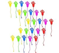 HZZXCH 25Pcs Sticky Hands Set - Stretchy Sensory Toys for Kids, Party Favors, Bag Fillers - Fun Fingers (Color Random)