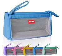 hzzycer Large Pencil Case Big Capacity Pencil Bag Portable Pencil Case for Girls and Boys Pencil Pouch Suitable for Middle High School College Students (Blue)