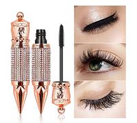 HZZYJ Silk Fibre Mascara, Waterproof, Hypoallergenic, Extra Long and Thick, Natural Look, Queen, Schwarz (Black), 1 Count