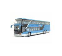 (I) 1:32 High Quality Alloy Business Bus Model Metal Diecasts Simulation Luxury Double Sightseeing Bus Pull