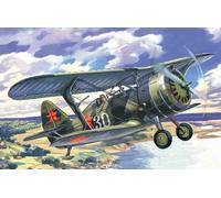 I-15 Bis, WWII Soviet Biplane Fighter 1:72 Plastic Model Kit ICM