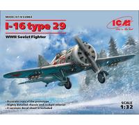 I-16 Type 29, WWII Soviet Fighter 1:32 Plastic Model Kit ICM