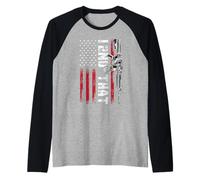 I 2nd That Second Amendment Pro Gun American Flag Patriotic Raglan Baseball Tee