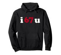 i 67 u Funny Valentines Day School Teacher Student Trend Pullover Hoodie