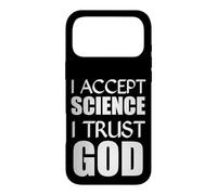 I Accept Science I Trust God Christian Believer Religious Case for iPhone 17 Pro Max