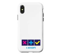 I Accept Squishy Trade Real Life Fidget Trading Teacher Gift Case for iPhone X/XS