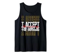 I Accept The Light of The Universe Meditation Mantra Art Tank Top