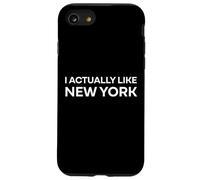 "I Actually Like New York." Funny American State Case for iPhone SE (2020) / 7/8