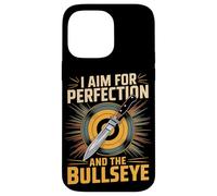 I Aim For Perfection And The Bullseye Target Knife Case for iPhone 14 Pro Max