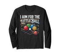 I Aim for The Little Ball Bocce Italian Ball Game Player Long Sleeve T-Shirt
