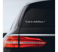 I Aim To Misbehave Quote Firefly Decal Car Sticker