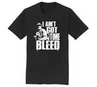 I Aint GOT TIME to Bleed Funny Retro SciFi 80S Movie Parody T-Shirt TEE Black