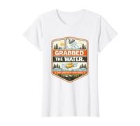 I Almost Died in the Shower Today Funny Bathroom Humor Value Graphic T-Shirt, Women, White, S
