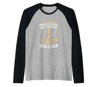 I Already Had A Brain Heart Courage Elbow Replacement Raglan Baseball Tee