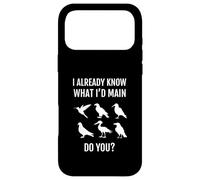 I Already Know What Id Main Do You Bird Game Funny Gamer Case for iPhone 17 Pro Max