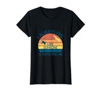 I Always Feel Like Someone is Watching Me Birding Value Graphic T-Shirt, Women, Black, XL
