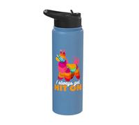 I Always get Hit on Funny Cinco de Mayo Piñata Stainless Steel Insulated Water Bottle