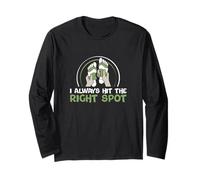 I Always Hit The Right Spot Funny Reflexology Reflexologists Long Sleeve T-Shirt