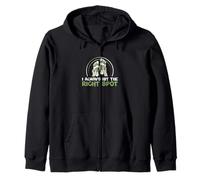 I Always Hit The Right Spot Funny Reflexology Reflexologists Zip Hoodie