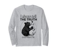 I Always Tell The Truth Even When I Lie (Cute Bear Graphic) Long Sleeve T-Shirt