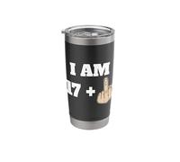 I Am 17 + 1 Sarcastic Funny 18th Birthday Turning 18 Stainless Steel Insulated Tumbler