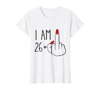 I Am 26 Plus 1 Middle Finger For A 27 th Birthday For Women T-Shirt