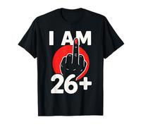 I Am 26 Plus 1 Middle Finger Shirt for A 27th Birthday T-Shirt