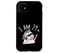 I Am 29 Plus One 30th Birthday Unicorn Funny Women Wine Case for iPhone 11