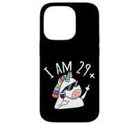 I Am 29 Plus One 30th Birthday Unicorn Funny Women Wine Case for iPhone 14 Pro