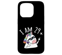 I Am 29 Plus One 30th Birthday Unicorn Funny Women Wine Case for iPhone 15 Pro