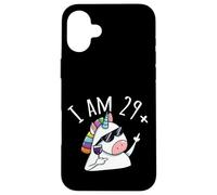 I Am 29 Plus One 30th Birthday Unicorn Funny Women Wine Case for iPhone 16 Plus