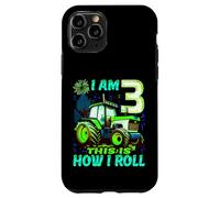 I Am 3 This is How I Roll Two Years Old Tractor 3rd Birthday Case for iPhone 11 Pro