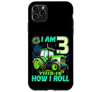 I Am 3 This is How I Roll Two Years Old Tractor 3rd Birthday Case for iPhone 11 Pro Max