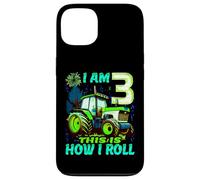 I Am 3 This is How I Roll Two Years Old Tractor 3rd Birthday Case for iPhone 13