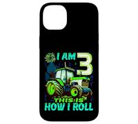 I Am 3 This is How I Roll Two Years Old Tractor 3rd Birthday Case for iPhone 14 Plus