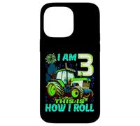 I Am 3 This is How I Roll Two Years Old Tractor 3rd Birthday Case for iPhone 14 Pro Max