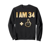 I am 34 plus 1 funny 35th birthday 1985 1986 Sweatshirt