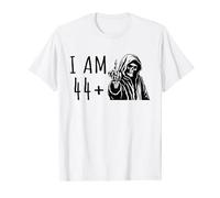 I Am 44 Plus 1 Middle Finger Bones Skeleton 45. Birthday T-Shirt