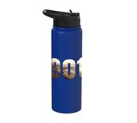 I am 901 Area Code Memphis Tennessee City Bridge Stainless Steel Insulated Water Bottle