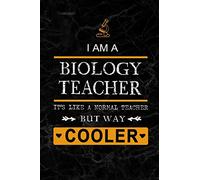 I am a Biology Teacher: Teacher Appreciation Gift: Blank Lined 6x9 Black Marble Granite Cover Notebook, Journal, Perfect Graduation Year End,or a ... to write in(alternative to Thank You Card)